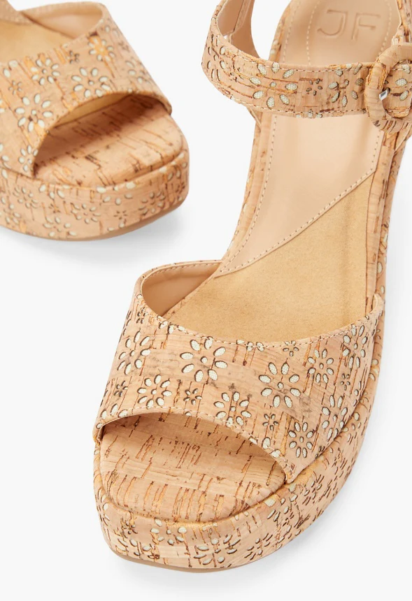 Pretty Petals Platform Wedge Sandal - Image 4
