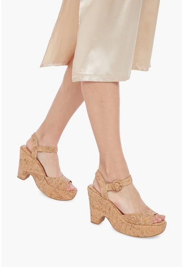 Pretty Petals Platform Wedge Sandal - Image 5