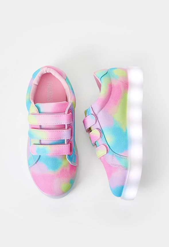 Printed Multi Strap Light Up Sneaker - Image 2