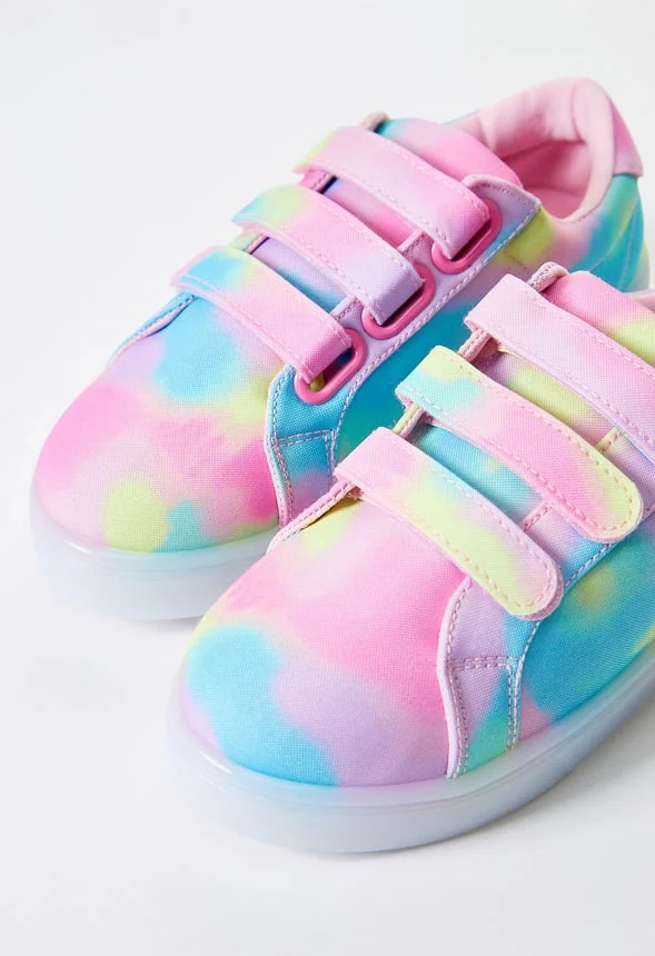 Printed Multi Strap Light Up Sneaker - Image 3