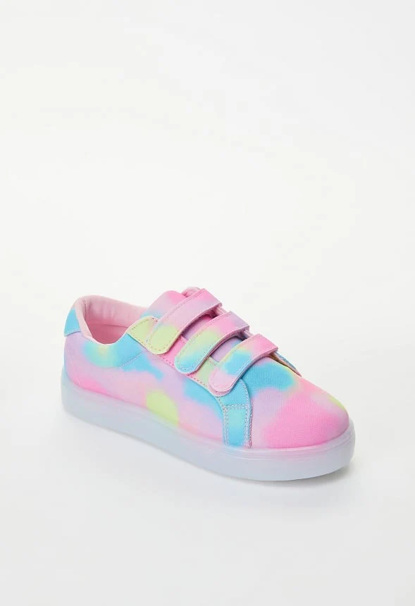 Printed Multi Strap Light Up Sneaker - Image 7