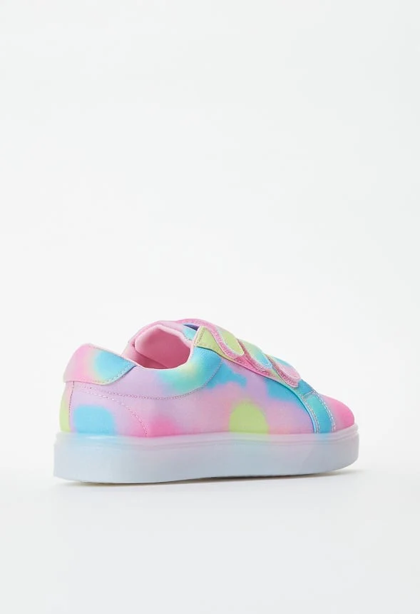 Printed Multi Strap Light Up Sneaker - Image 8