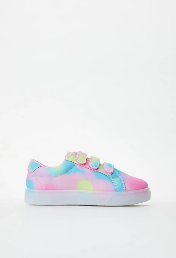 Printed Multi Strap Light Up Sneaker - Image 9