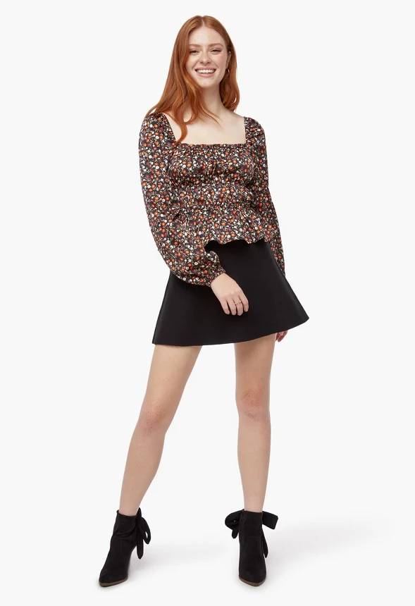 Printed Smocking Top - Image 2