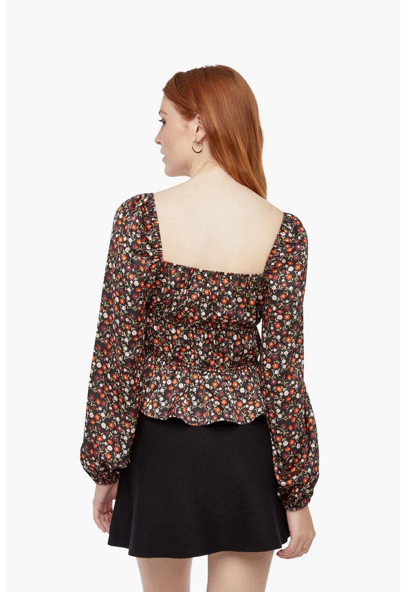 Printed Smocking Top - Image 3