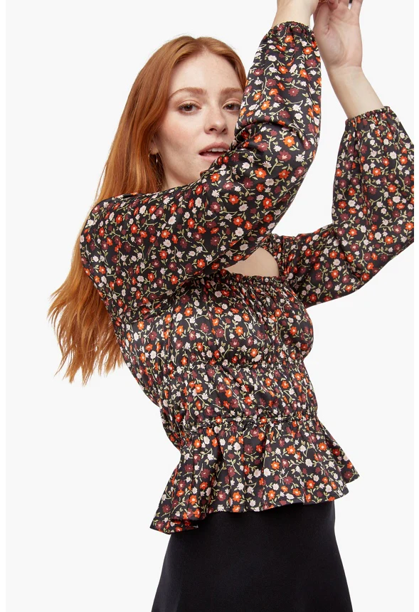 Printed Smocking Top - Image 4