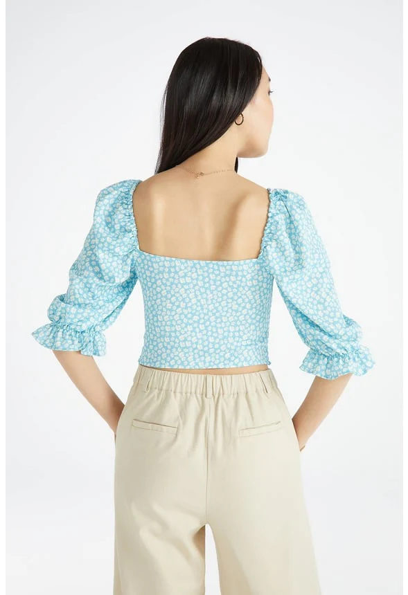 Printed Smocking Top - Image 2