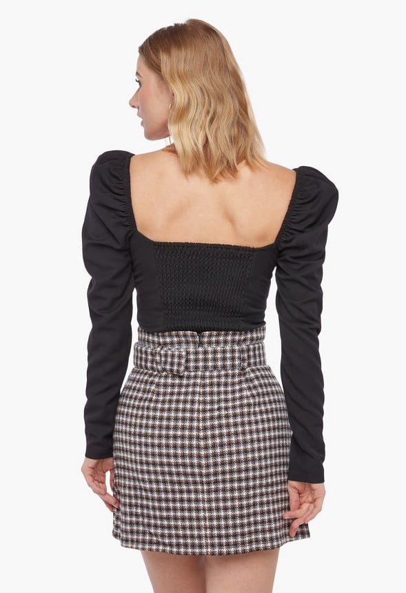 Puff Sleeve Bustier Top - Image 2