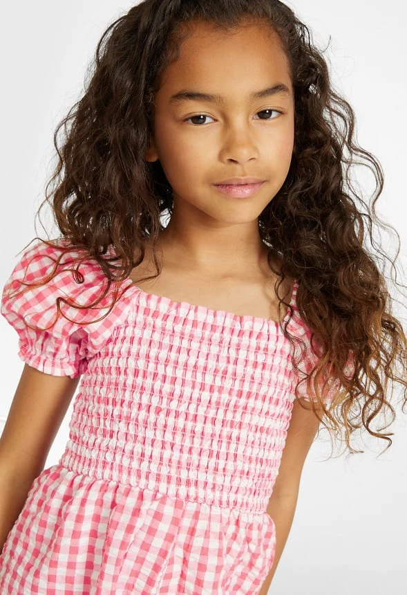 Puff Sleeve Smocked Romper - Image 2