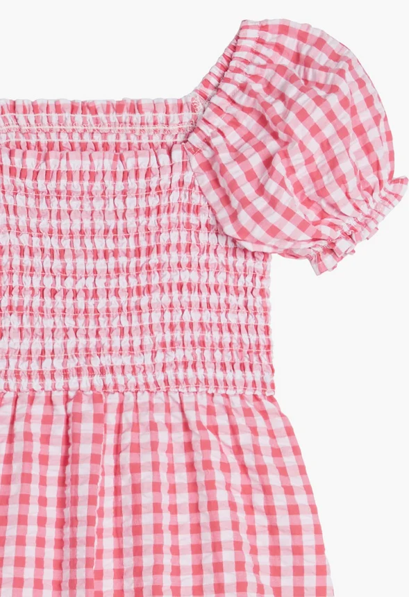 Puff Sleeve Smocked Romper - Image 5