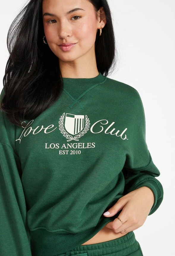 Pullover Graphic Crew Neck Sweatshirt - Image 3