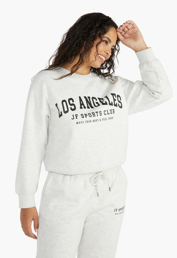 Pullover Graphic Crew Neck Sweatshirt - Image 5