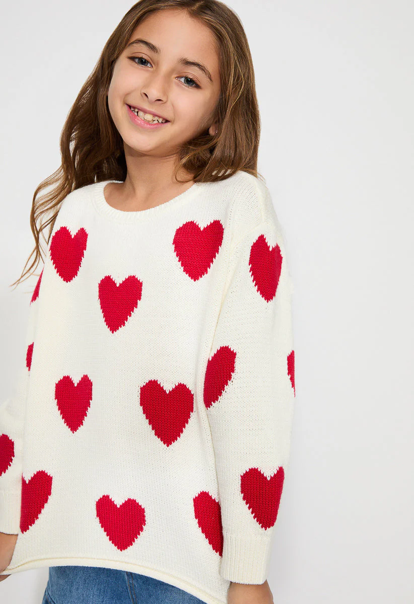 Pullover Heart Sweater - Image 2