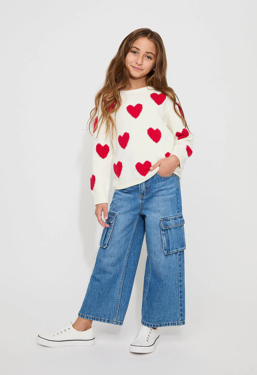 Pullover Heart Sweater - Image 3