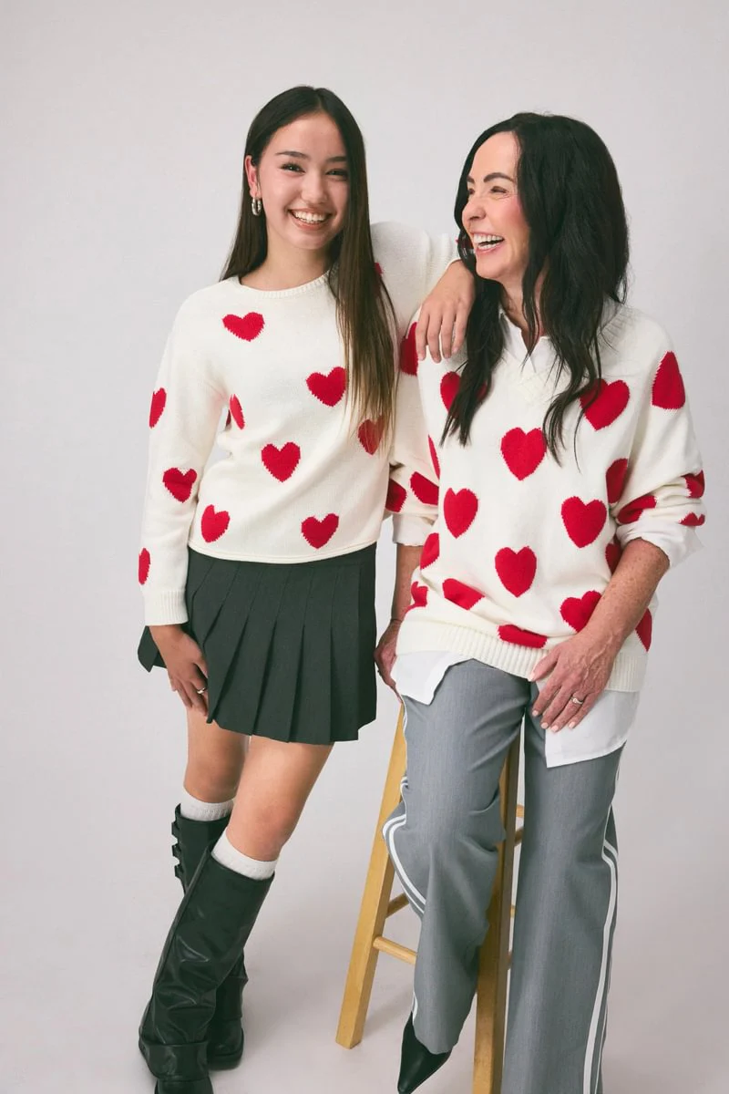 Pullover Heart Sweater - Image 5
