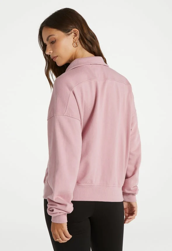 Quarter Zip Pullover Sweatshirt - Image 3