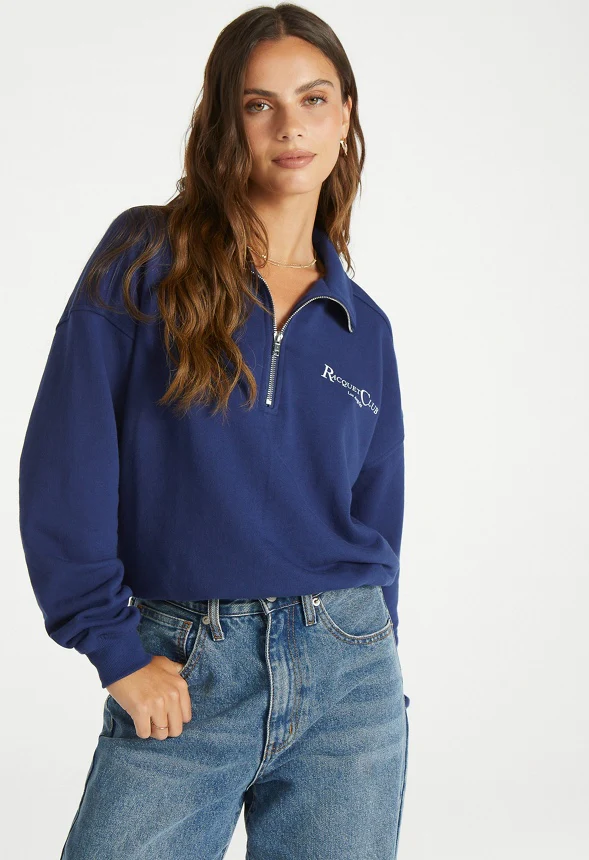 Quarter Zip Pullover Sweatshirt - Image 3