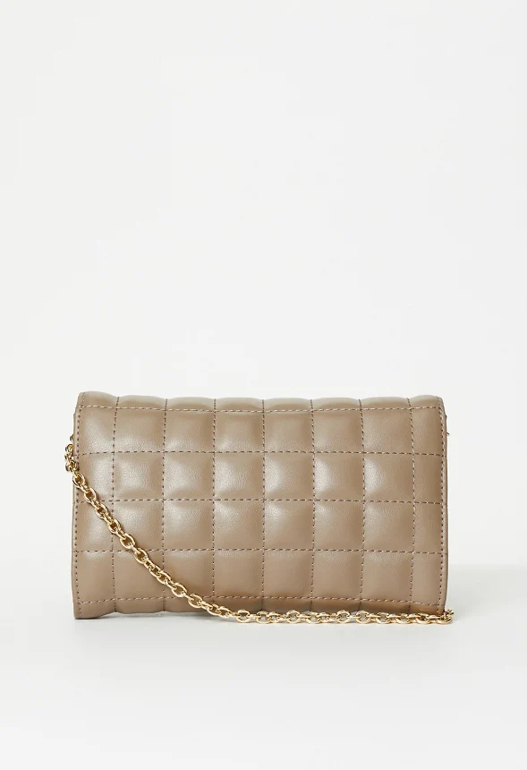 Quilted Chain Strap Crossbody - Image 3