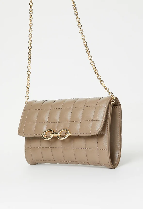 Quilted Chain Strap Crossbody - Image 4