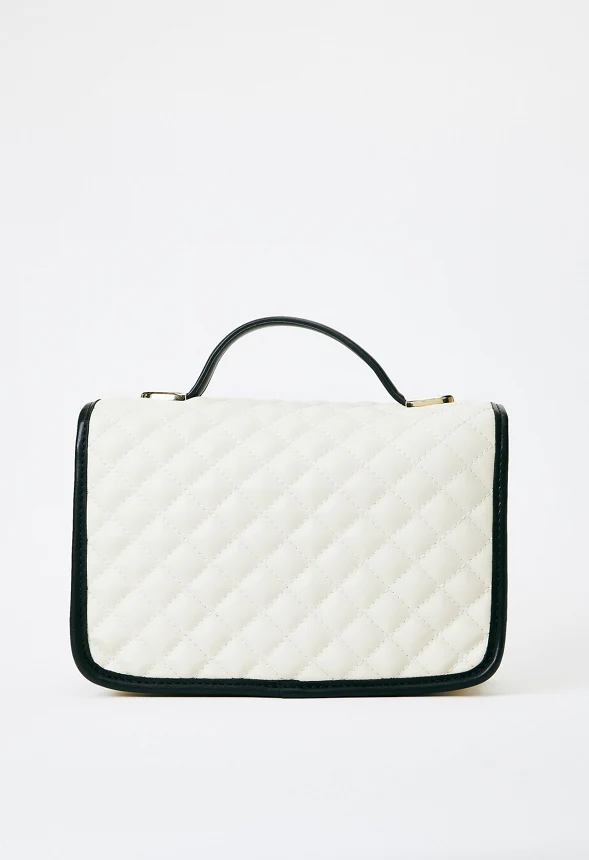 Quilted Crossbody With Top Handle - Image 3