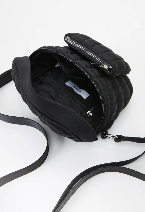Quilted Multi Compartment Belt Bag - Image 6