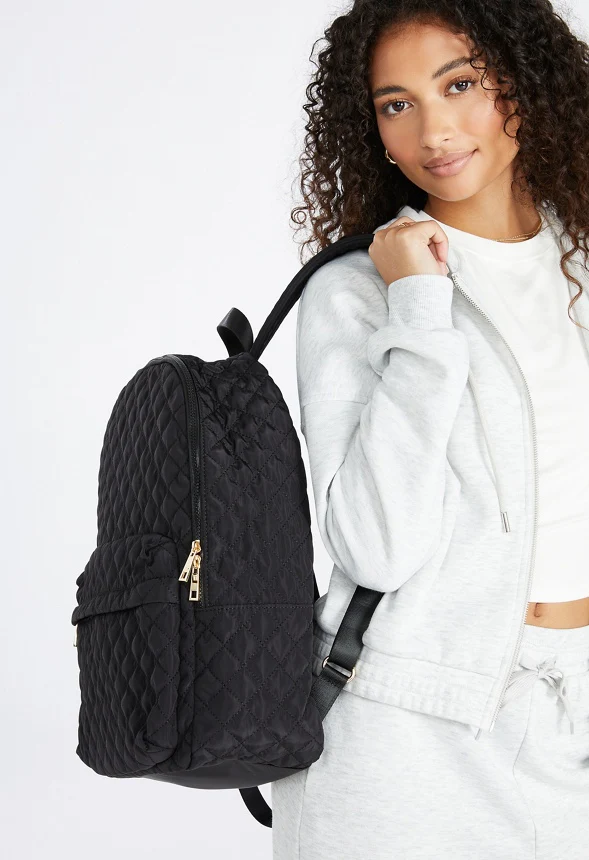 Quilted Nylon Backpack - Image 2