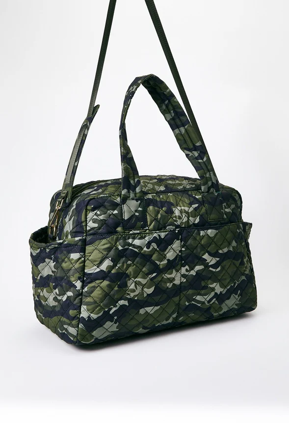 Quilted Nylon Gym Bag With Slip Pockets - Image 3