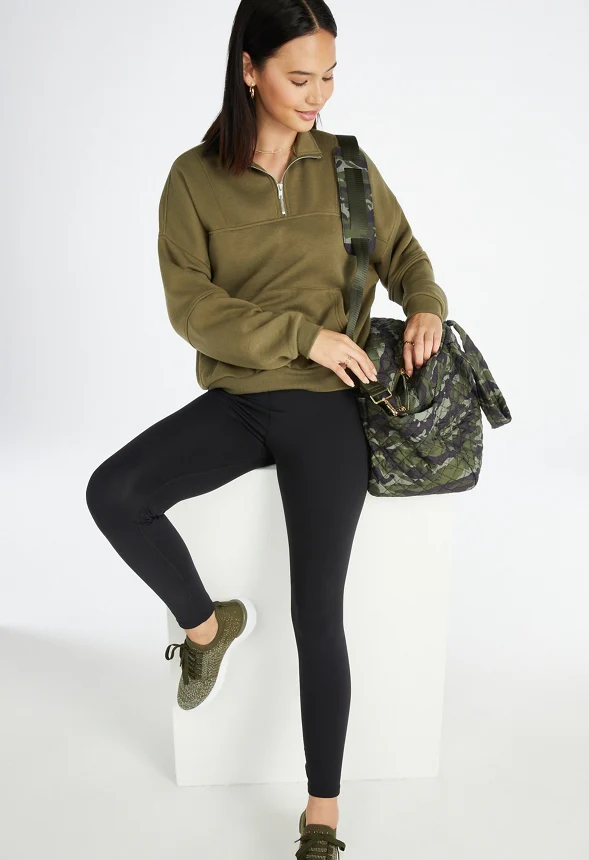 Quilted Nylon Gym Bag With Slip Pockets - Image 6