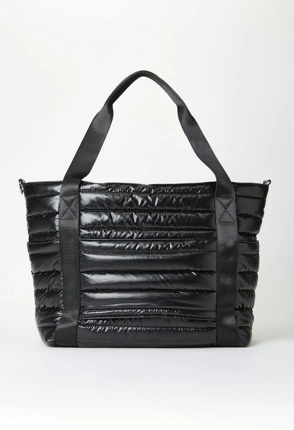 Quilted Nylon Tote - Image 3