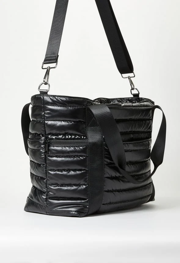 Quilted Nylon Tote - Image 4