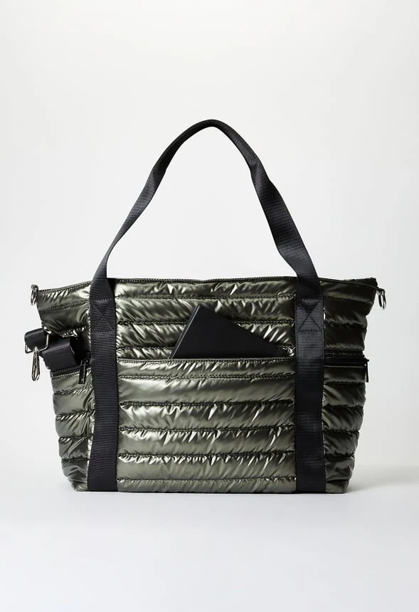 Quilted Nylon Tote - Image 3
