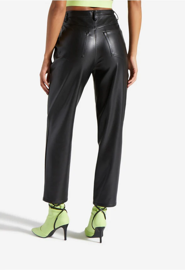 Quilted Faux Leather Balloon Pants - Image 2