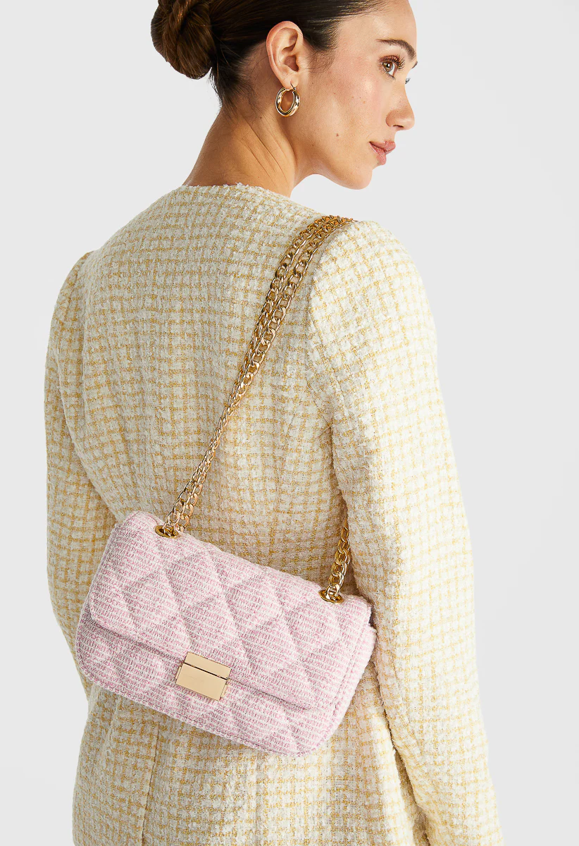 Quilted Push Lock Crossbody - Image 2