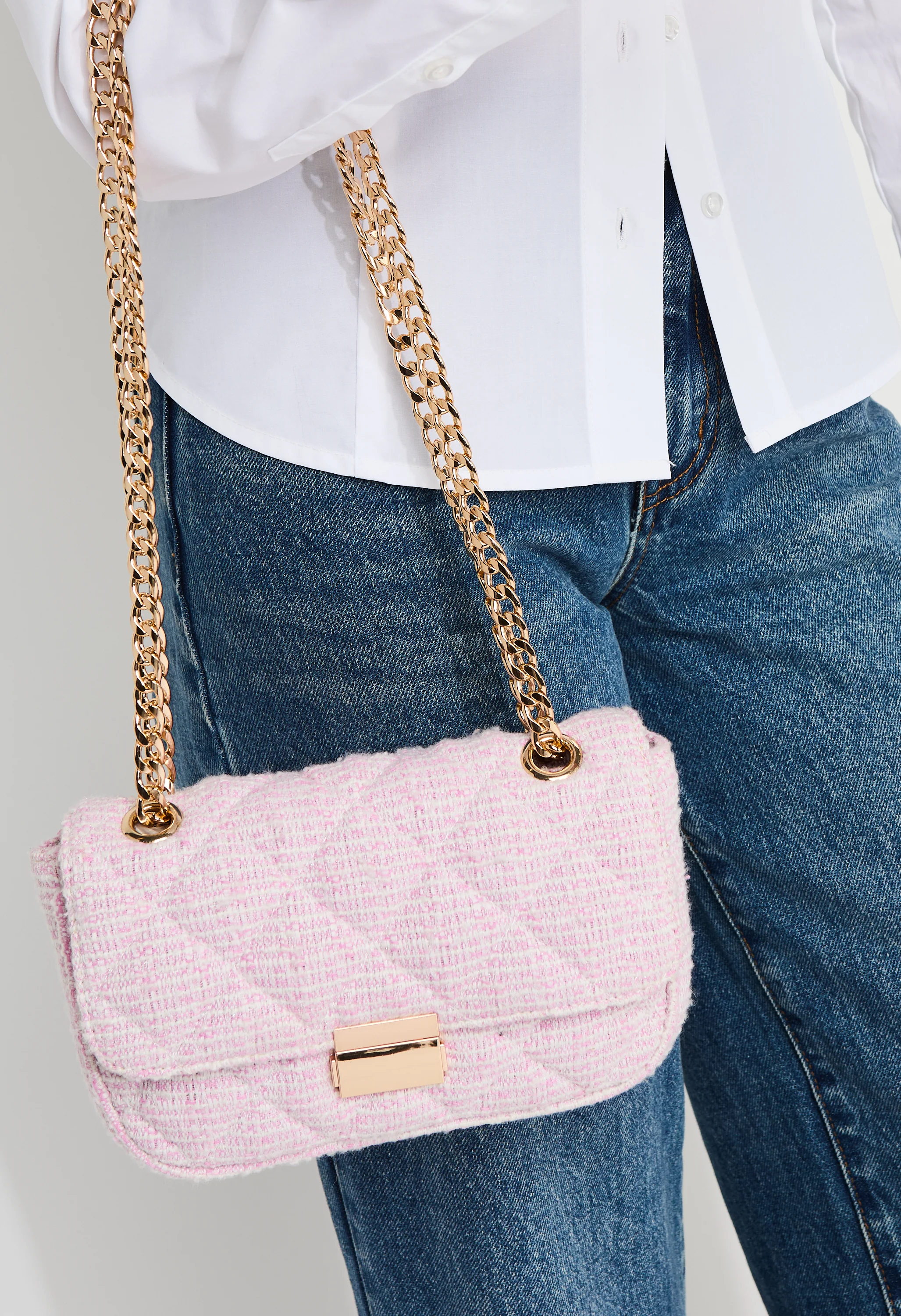 Quilted Push Lock Crossbody - Image 8