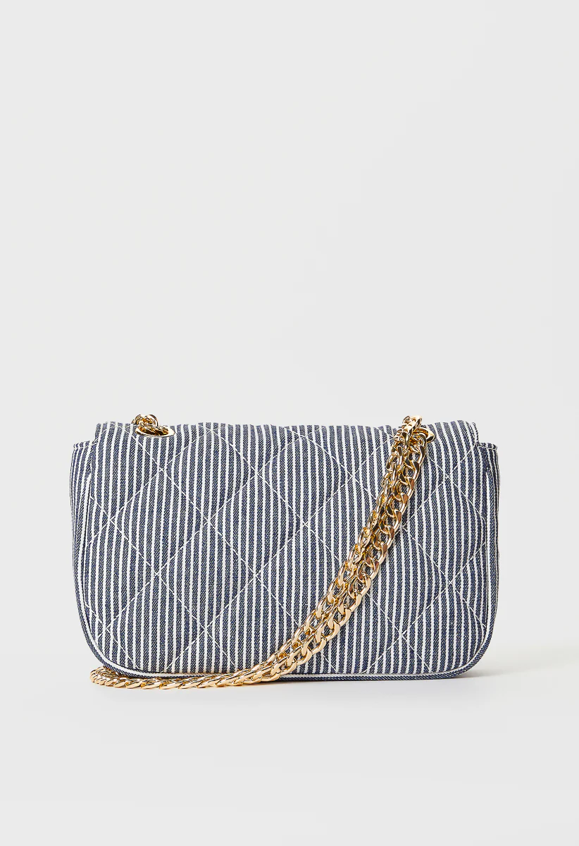 Quilted Push Lock Crossbody - Image 3