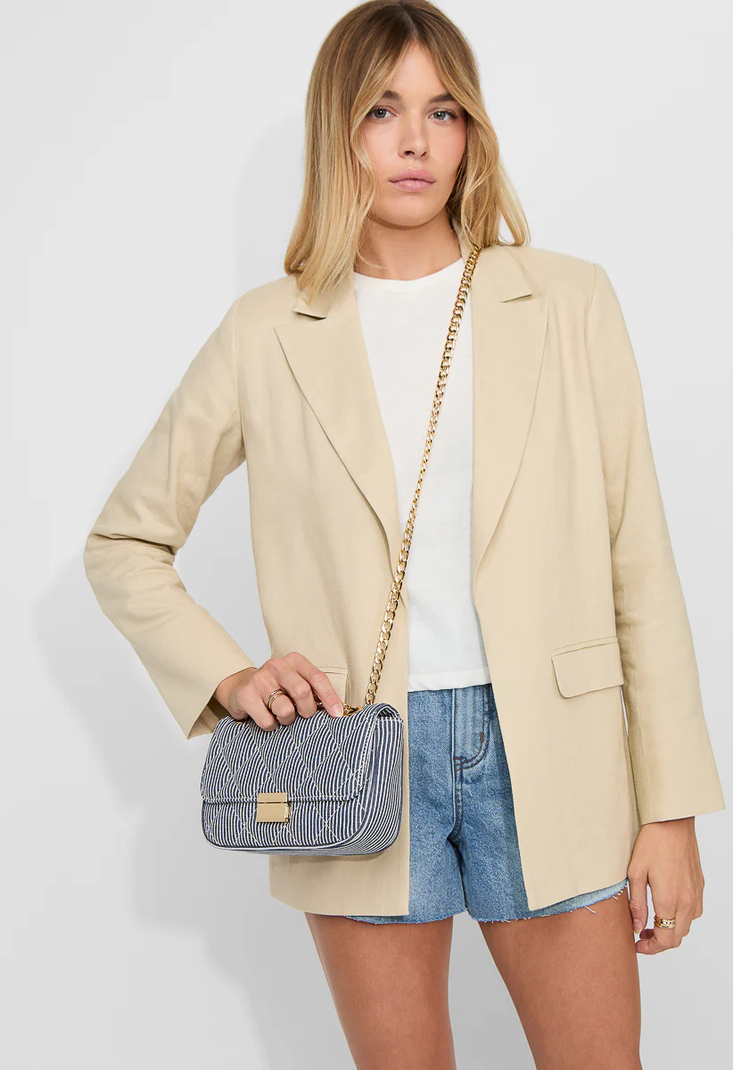 Quilted Push Lock Crossbody - Image 7