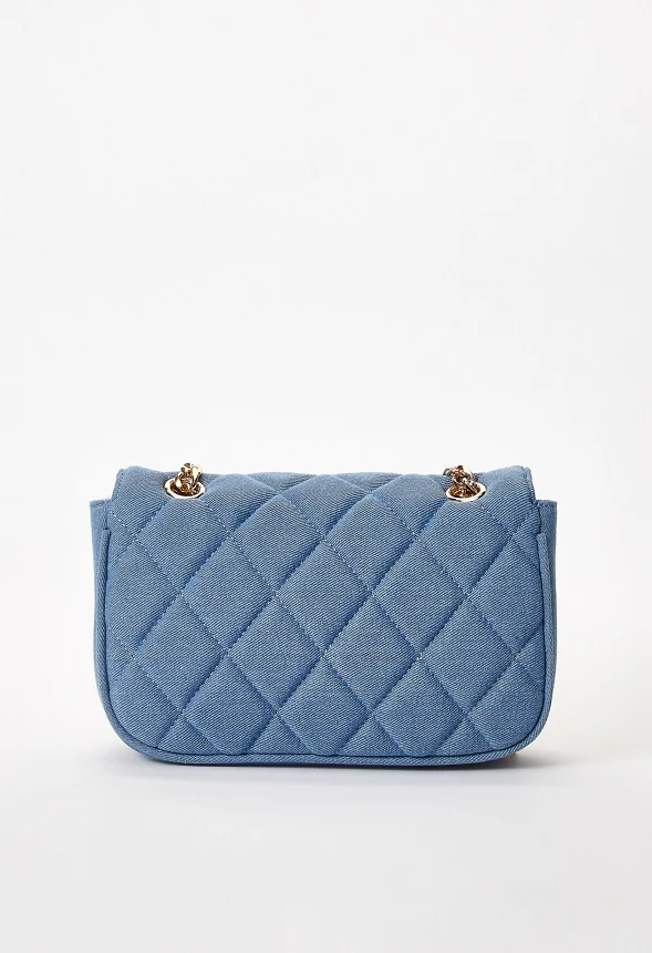 Quilted Push Lock Crossbody - Image 3