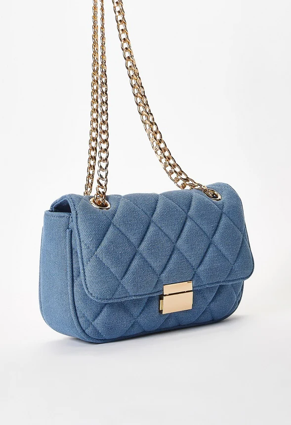 Quilted Push Lock Crossbody - Image 4