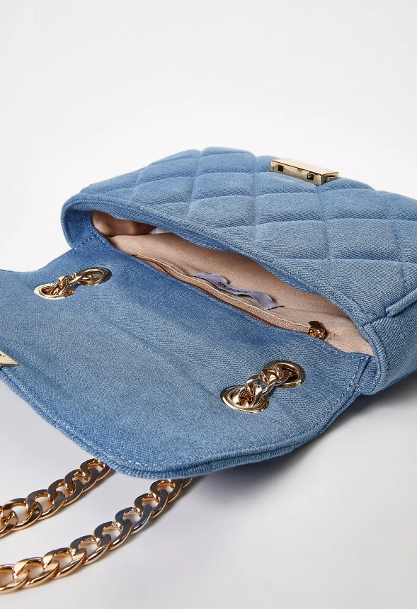 Quilted Push Lock Crossbody - Image 5