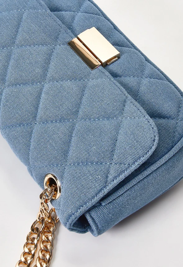 Quilted Push Lock Crossbody - Image 6