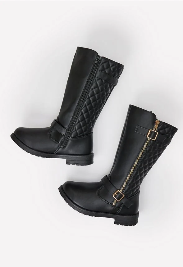 Quilted Tall Moto Boot - Image 5