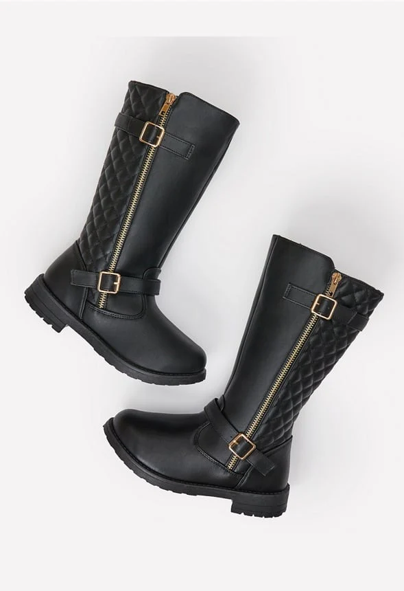 Quilted Tall Moto Boot - Image 7