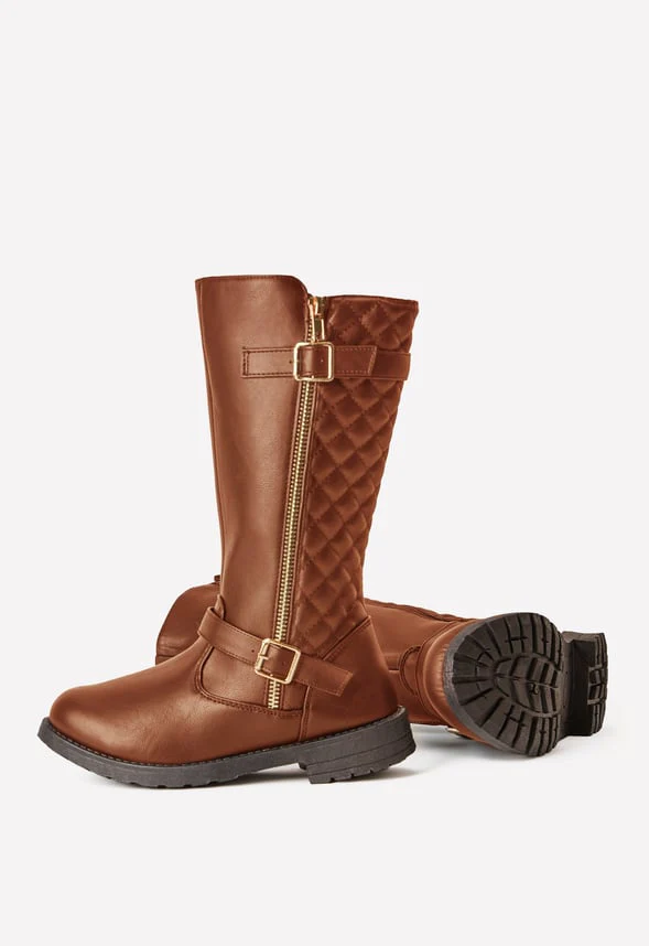 Quilted Tall Moto Boot - Image 2