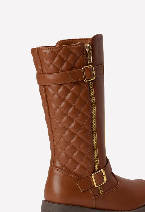 Quilted Tall Moto Boot - Image 5