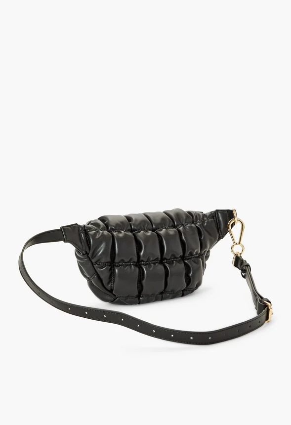 Quilted Zippered Belt Bag - Image 2