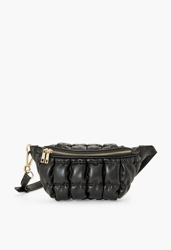 Quilted Zippered Belt Bag - Image 3