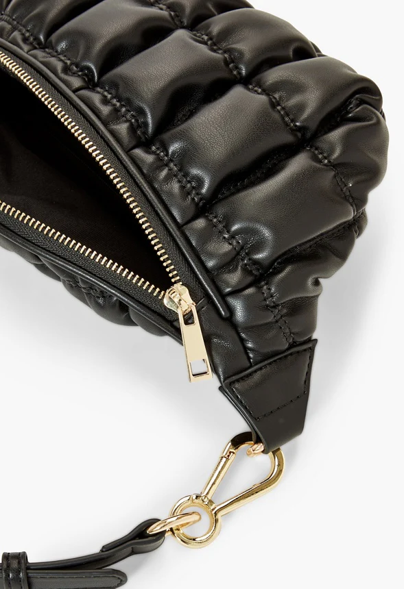 Quilted Zippered Belt Bag - Image 5