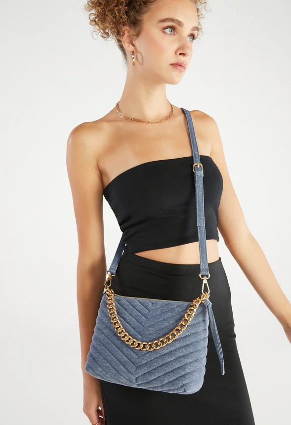 Quilted Zippered Crossbody - Image 2