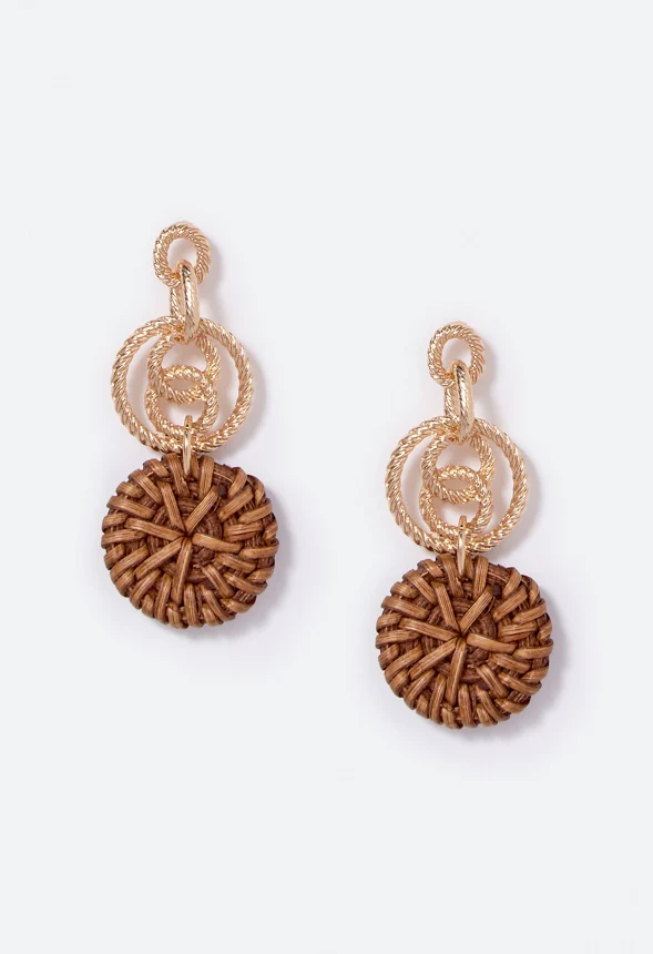 Quinn Raffia Drop Earrings - Image 3