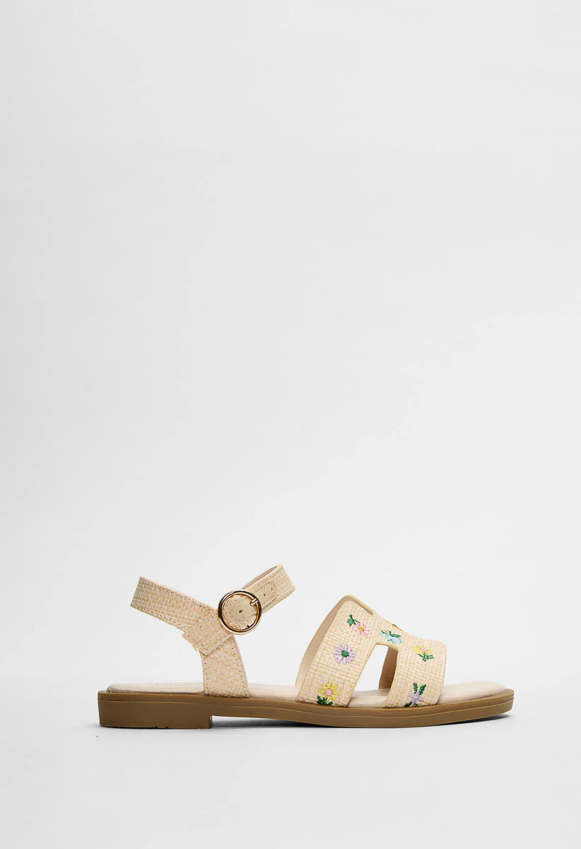 Raffia H Strap Sandal - Image 4